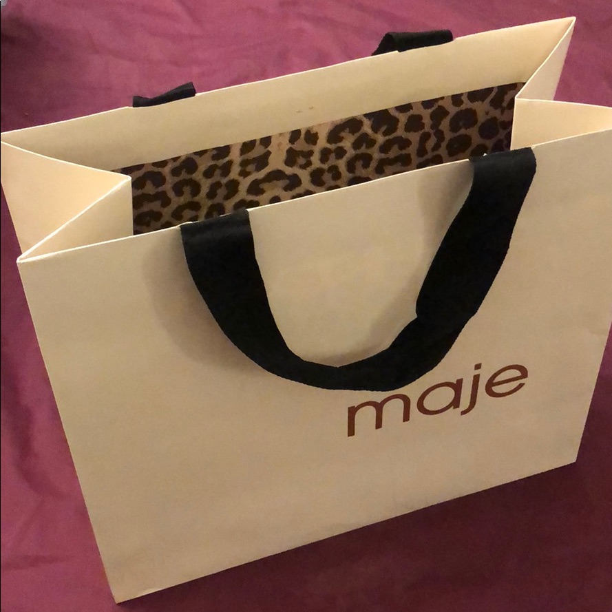 Maje Shopping Tote Paper Shopper Bag